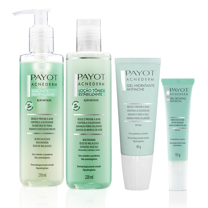 Kit de cuidados faciais Payot Acnederm