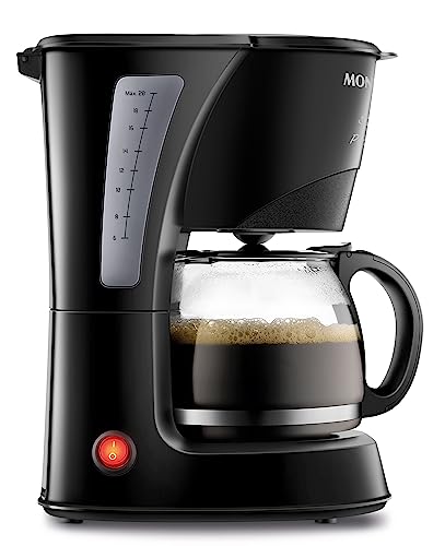 Cafeteira Mondial Pratic preta com jarra de vidro